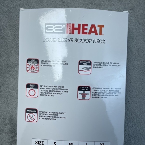 32 Degrees Women's XL Long Sleeve Scoop Neck White/Green e0712 - Picture 3 of 5